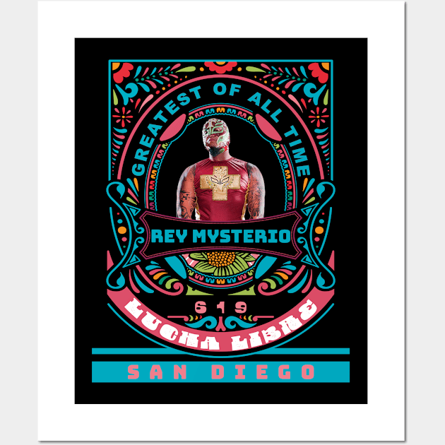 Rey Mysterio GOAT Wall Art by michaelporter98